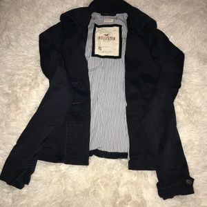 Hollister XS NAVY BLUE coat